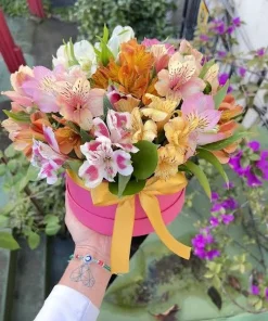 Box Flowers Astromélias