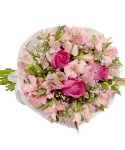 Buquê Carinho de Rosas Pink