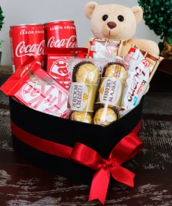 Alternative view of kit Coração de Guloseimas com Pelúcia