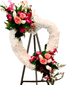 Coração de Flores Premium Platina