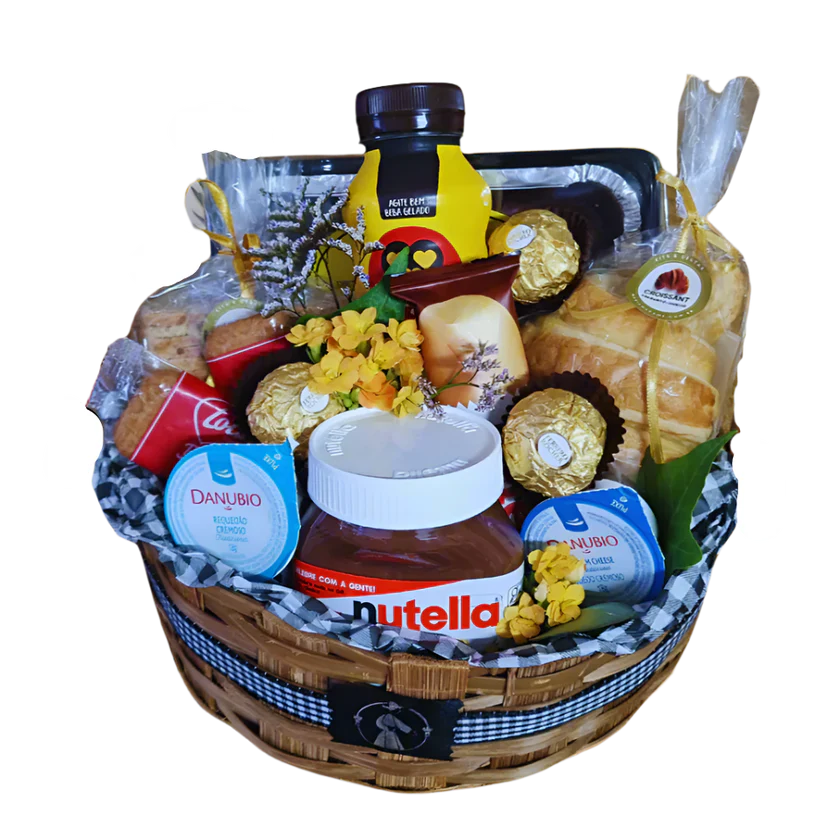 Cesta de Café da Manhã c/ Nutella P - Imagem 2