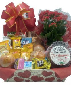 Cesta Café Aniversário Romântico